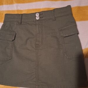 Girls Mini Cargo Skirt